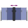vidaXL Прибираща се странична тента, синя, 120x600 см