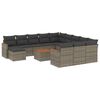 vidaXL Patio Sofa Set 11-местни Grey