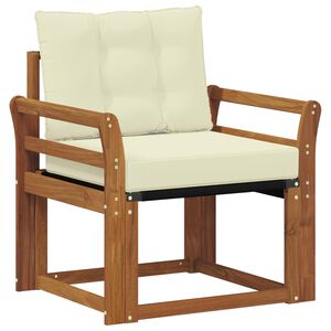 vidaXL Комплект дивани за открито Солидно акациево дърво и текстилена