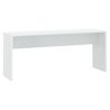 vidaXL Трапезен комплект от 3 части, бял, инженерно дърво