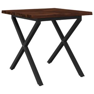 vidaXL Маса за хранене с жив ръб 60 x 55 x 75 см