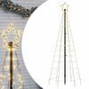 vidaXL LED коледно дърво с колчета 220 LED топло бяло 180 см (само за Австралия)