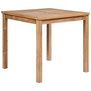 vidaXL Градинска маса 80x80x77 см тиково дърво масив