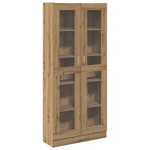 vidaXL Библиотека, дъб артизан, 82,5x30,5x185 см, инженерно дърво