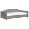 vidaXL Канапе с матрак, таупе, 90x200 см, плат