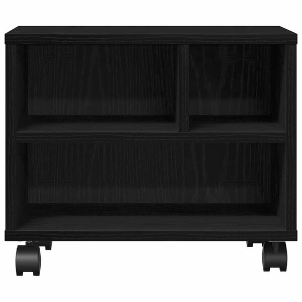 vidaXL Стойка за принтер Черния дъб 41 x 32 x 33.5 см Инженерно дърво