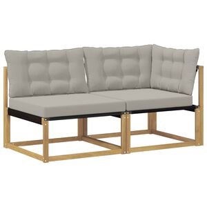 vidaXL Секционен диван с възглавница Бяло 162,5 x 83 x 73 см