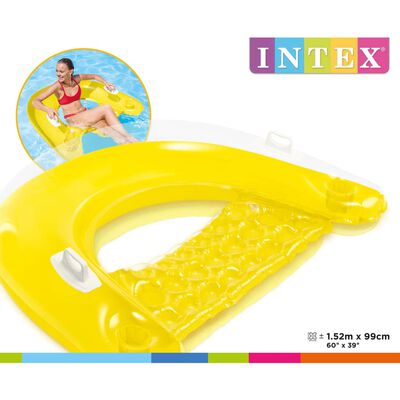 Intex Плажен стол-дюшек Sit'n Float 152x99 см