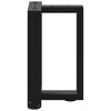 vidaXL Крака за масичка за кафе, Т-образни, 2 бр., черни, 38x25x(42-43) см, стомана