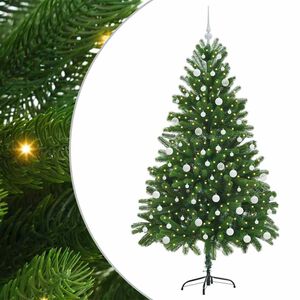 vidaXL Коледно дърво с 300 LED светодиода с поставка Зелен 180 cm ПЕ
