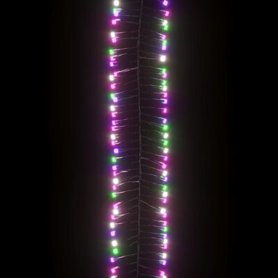 vidaXL LED клъстърен стринг с 1000 LED пастелен многоцветен 11 м PVC
