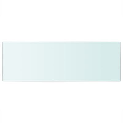 vidaXL Рафтове, 2 бр, панели прозрачно стъкло, 70x25 см