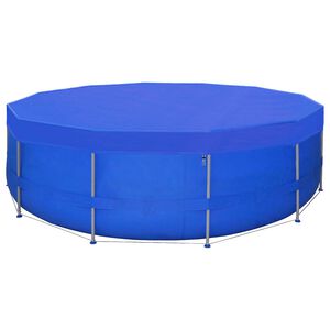 vidaXL Покривало за басейн от PE, кръгла форма, 460 см, 90 г/м2