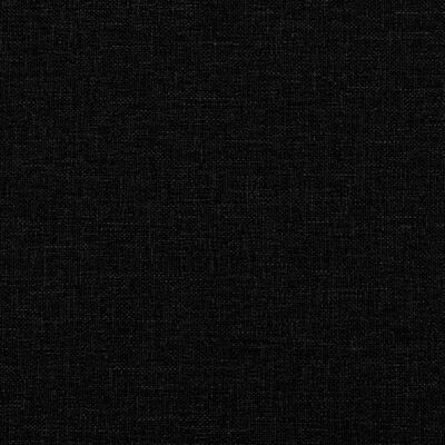 vidaXL Честърфийлд диван, 2-местен, черен, текстил