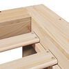 vidaXL Рамка за легло без матрак 200x200 см масивна чамова дървесина