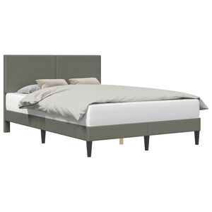 vidaXL Рамка за легло Светлосиво 160 x 200 cm Кордюрова тъкан