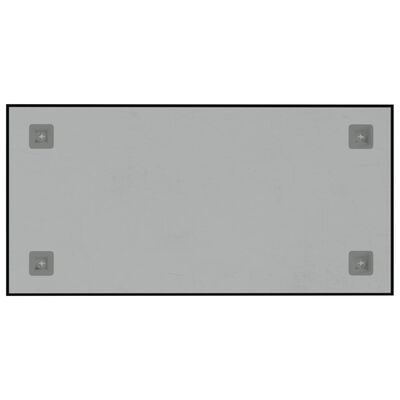 vidaXL Магнитна дъска за стена, черна, 60x30 см, закалено стъкло