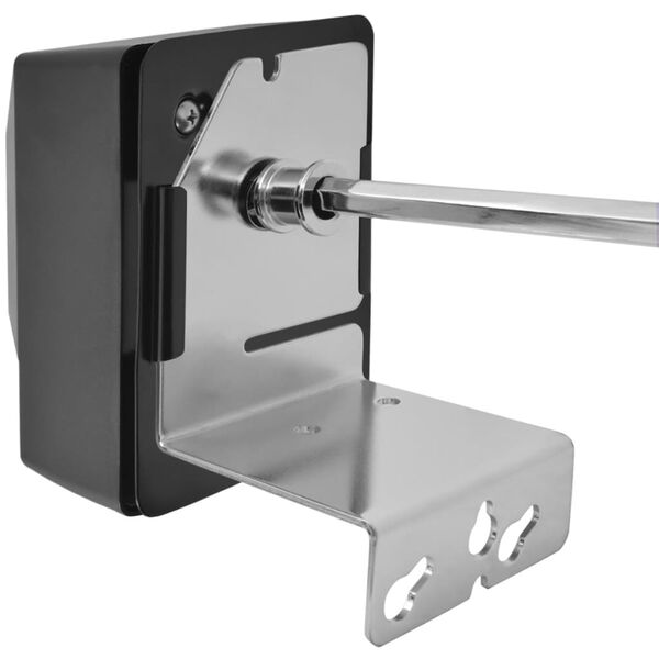 vidaXL Шиш за ротисерия, стоманен мотор, 1200мм