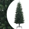 vidaXL Artificial Hinged Christmas Tree 120 см PE и PVC Зелено