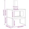 vidaXL Огнище Кафяво 60 x 40 x 96 см Патинираща стомана