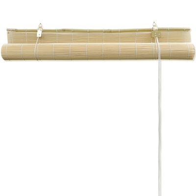 vidaXL Бамбукова ролетна щора, 100x220 см, естетвен цвят
