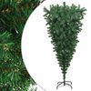 vidaXL Коледни елхи PVC, Steel Зелено