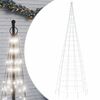 vidaXL LED коледна елха 550 LED студено бяло 300 см