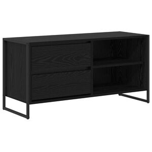 vidaXL ТВ шкаф 100 x 36 x 49,5 см Черния дъб Инженерна дървесина
