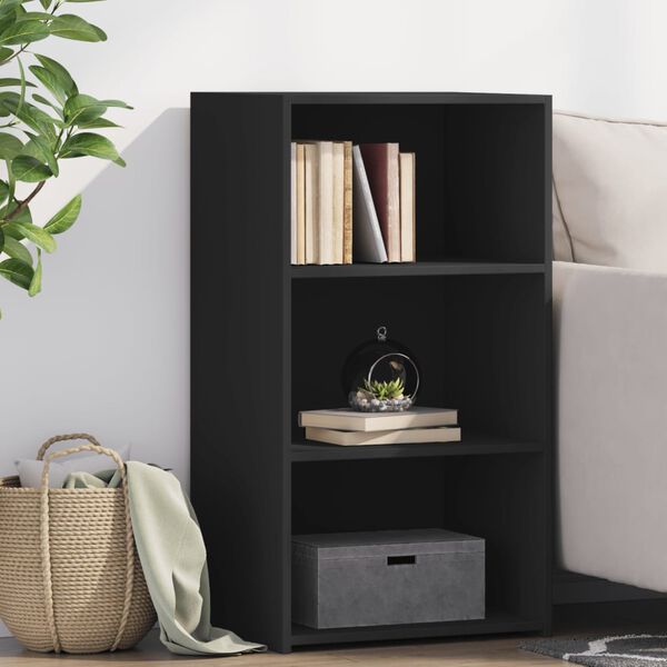 vidaXL Бюфет, черен, 50x41x93 см, инженерно дърво