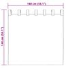 vidaXL Завеси за затъмняване с пръстени 2 pcs Лилаво 140 x 140 cm