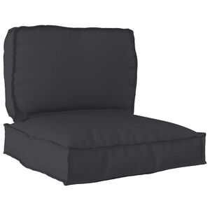 vidaXL Комплект възглавници за палет 2 pcs Черно Оксфордска тъкан