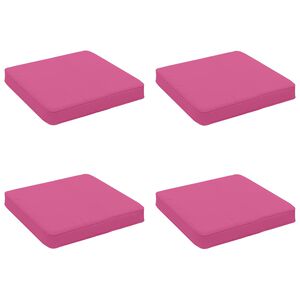 vidaXL Кушони за сядане, 4 броя VUGHT 4 pcs 100% полиестер Розово