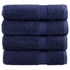 vidaXL Премиум хавлиени кърпи SOLUND 4 бр сини 100x150 см 600 gsm