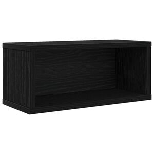 vidaXL Рафтове за CDs Черен дъб 40 x 17 x 17 см Инженерна дървесина