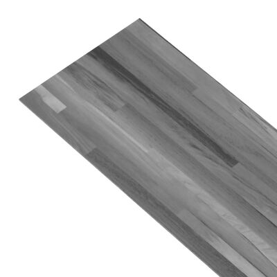 vidaXL PVC подови дъски 5,26 м² 2 мм сиви ивици