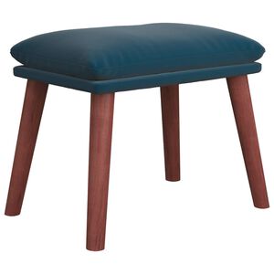 vidaXL Табуретка, синя, 45x29,5x35 см, кадифе
