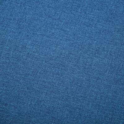 vidaXL 3-местен диван тапицерия от текстил 172x70x82 см син