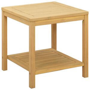 vidaXL Странична маса Натурален маслен 45 x 45 x 45 cm