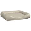 vidaXL Кучешко легло, бежово, 80x68x23 см, изкуствена кожа