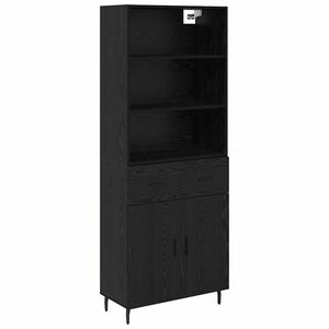 vidaXL Висок шкаф 2 бр. Черния дъб 69,5 x 34 x 180 см