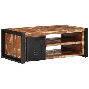 vidaXL Масичка за кафе Multicolour Масивна дървесина Reclaimed