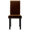 VidaXL Трапезни столове, 2 бр, кафяви, PVC