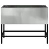 vidaXL Повдигната градинска саксия Сребрист 60 x 26 x 45 см