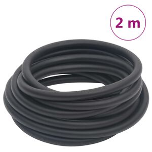 vidaXL Хибриден маркуч за въздух черен 0,6" 2 м гума и PVC