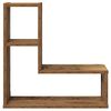 vidaXL Wall Cube Shelves 2 бр. старо дърво 50x15x50 cm