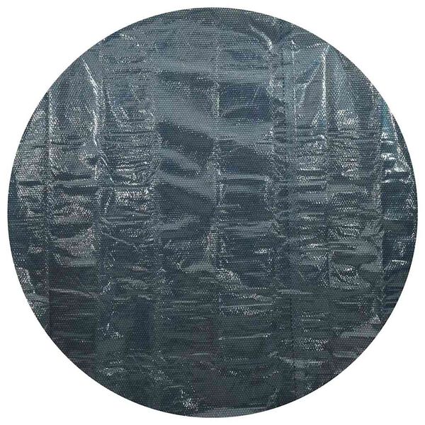 vidaXL Плаващо соларно покривало за басейн, PE, 300 см, черно и синьо