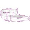 vidaXL Рамка за легло Viana без матрак, капучино, 160x200 см, изкуствена кожа
