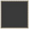 vidaXL Градинска маса, бежова, 90x90x75 см, полиратан
