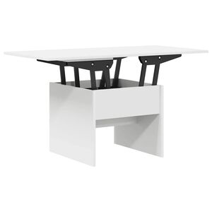 vidaXL Масичка за кафе Бяло 55 x 54,5 x 45 см Инженерна дървесина
