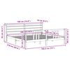 vidaXL Рамка за легло с табла, 180x200 см, борово дърво масив